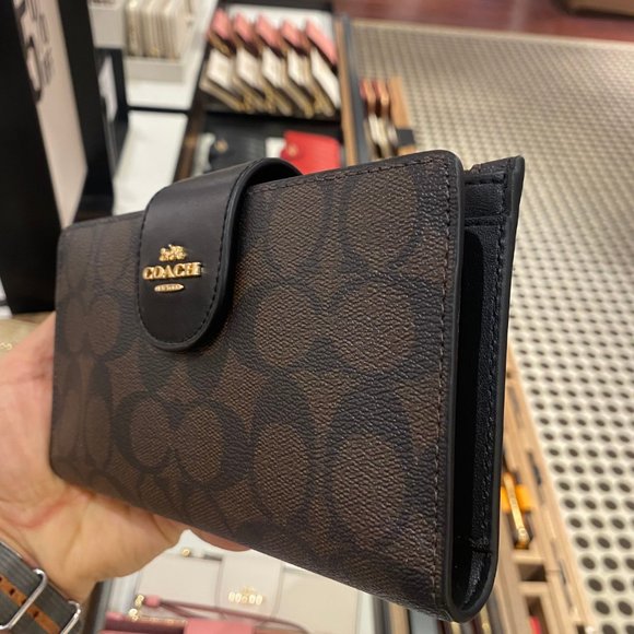 Coach Bags Tech Wallet In Colorblock Signature Canvas Coach Poshmark